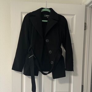 Kenneth Cole Black Trench Coat